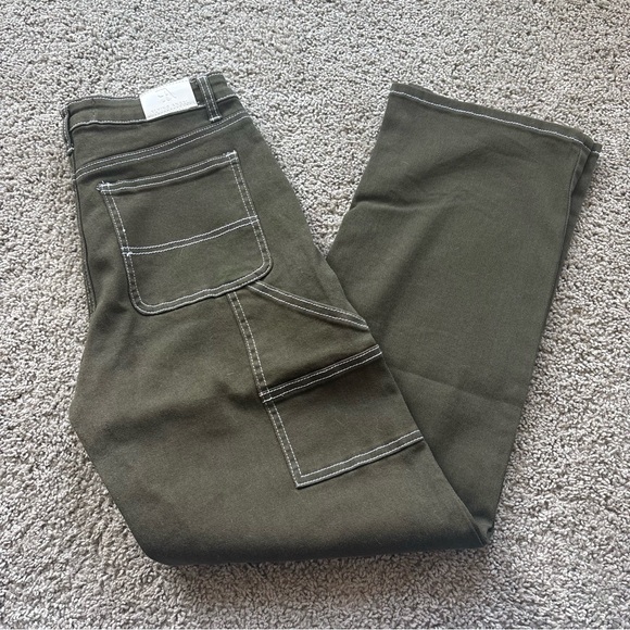Flying‎ Angel Carpenter Pants Utility Pockets Contrast Stitching Size 5/27 - Picture 1 of 7
